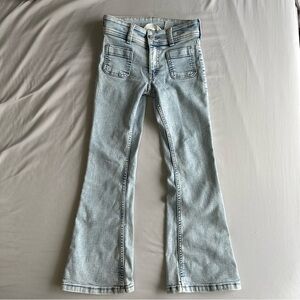 H&M Light Wash little Girls Flare Jeans